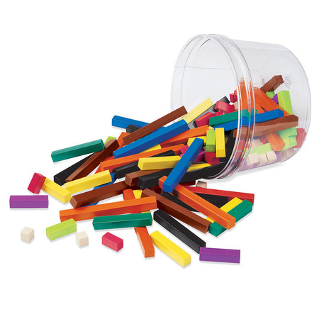 LEARNING RESOURCES Cuisenaire® Rods Small Group Set, Plastic Rods, 155 Pieces 7513